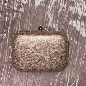 Rose gold clutch